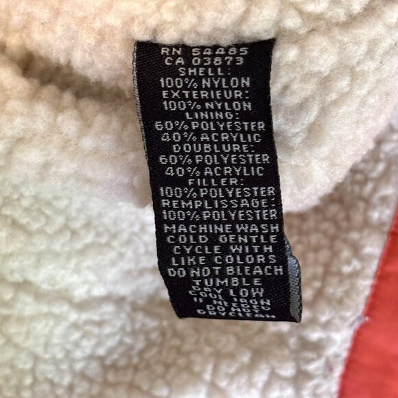 American Eagle Outfitters Women's Orange Sherpa-Lined Vest S/P Shelter Series - Picture 4 of 6